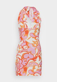 Não selecionado, orange/pink