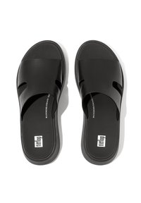 FitFlop F-MODE RAW-EDGE - Muiltjes - zwart