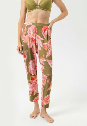 KNÖCHELLANG SERIE FLOWER WHIRL - Pyjamabroek - golden fern