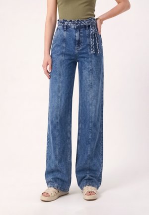 Even&Odd Tall, Široké nohavice - blue denim