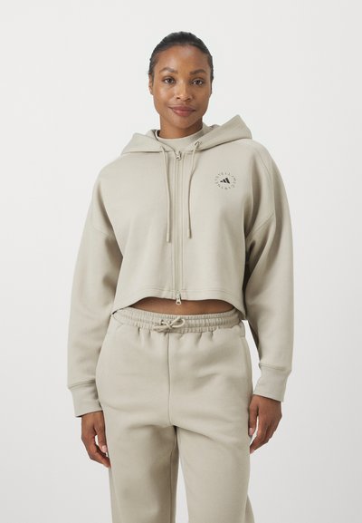 adidas by Stella McCartney HOODIE - Mikina so zipsom - desert sand