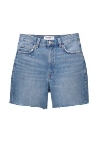 HIGH WAIST  - Jeans Shorts - blue denim