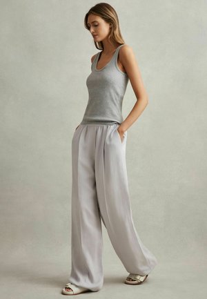 WIDE LEG  - Auduma bikses - light blue