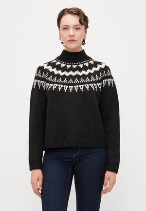 VMVIVIAN HIGHNECK  - Trui - chocolate torte/birch