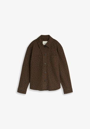 TOM TAILOR DENIM, TOM TAILOR DENIM BLAZER ÜBERGANGSJACKE MIT LEO-PRINT - Spijkerjas - brown black leo