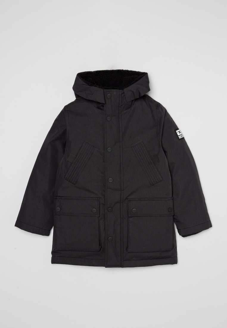 Diesel Wintermantel zwart Diesel Wintermantel zwart
