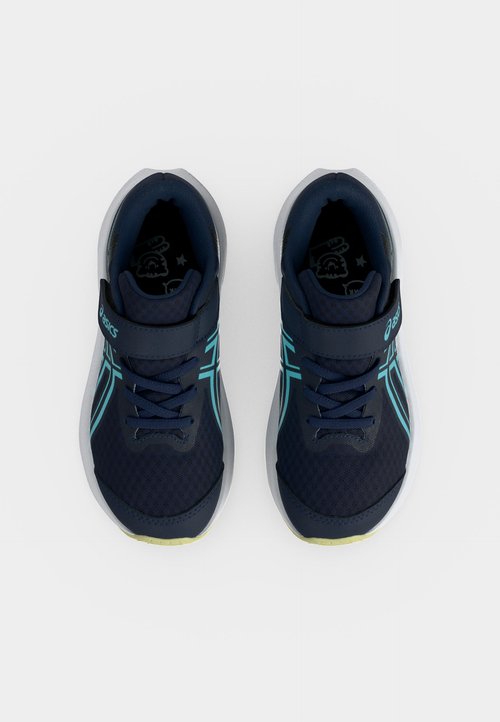 ASICS PATRIOT 14 UNISEX - Road running shoes - midnight/glow green — photo 5