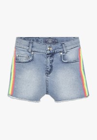 Blue Effect GIRLS HIGH WAIST STREIFEN - Farkkushortsit - light blue