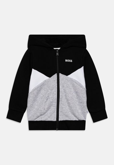 HOODED - Sweat zippé - black