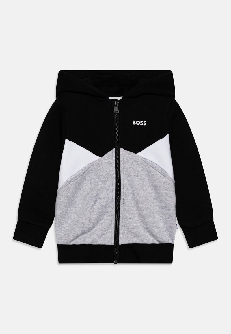BOSS Kidswear Sweater met rits zwart