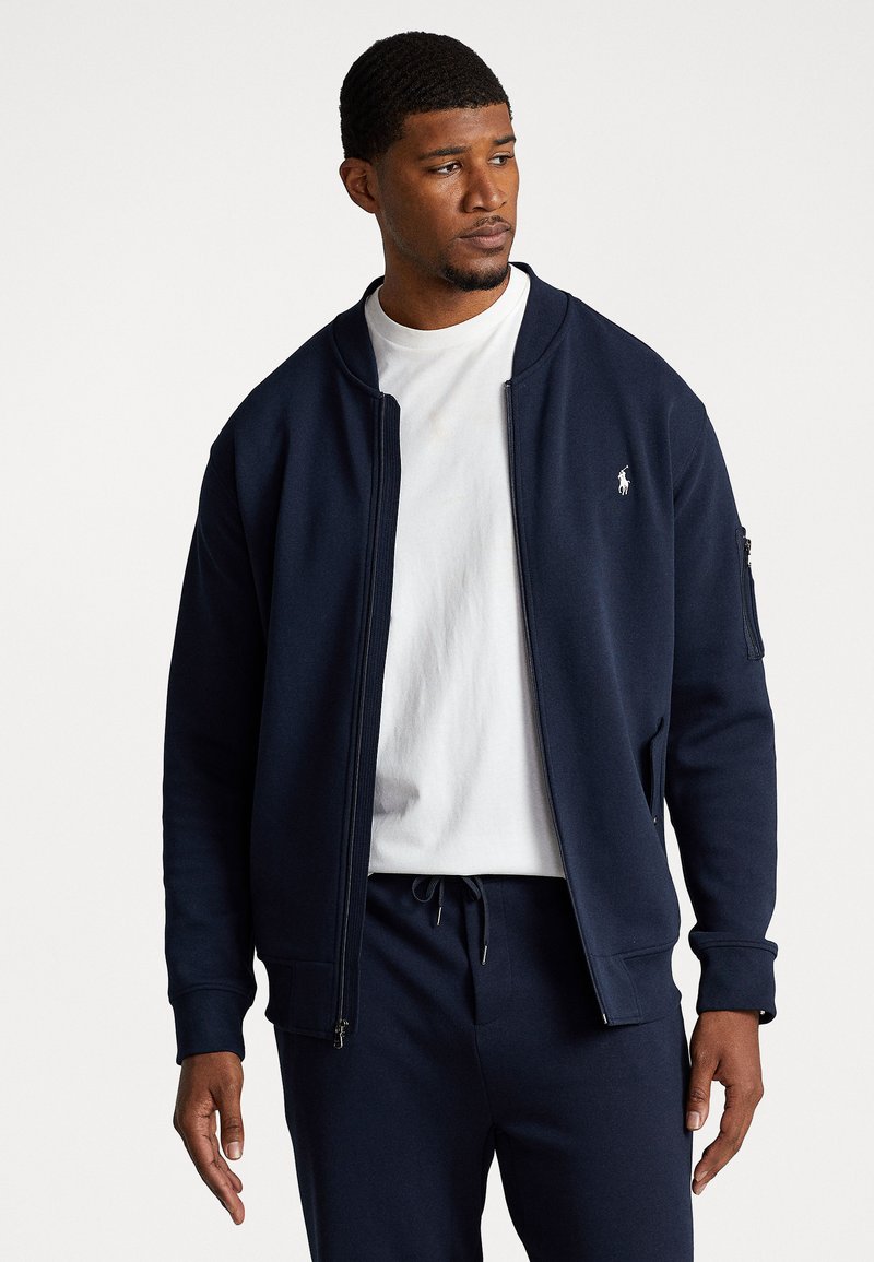 Polo Ralph Lauren Big & Tall DOUBLE KNIT BOMBER JACKET - Blouson Bomber - aviator navy/bleu 
