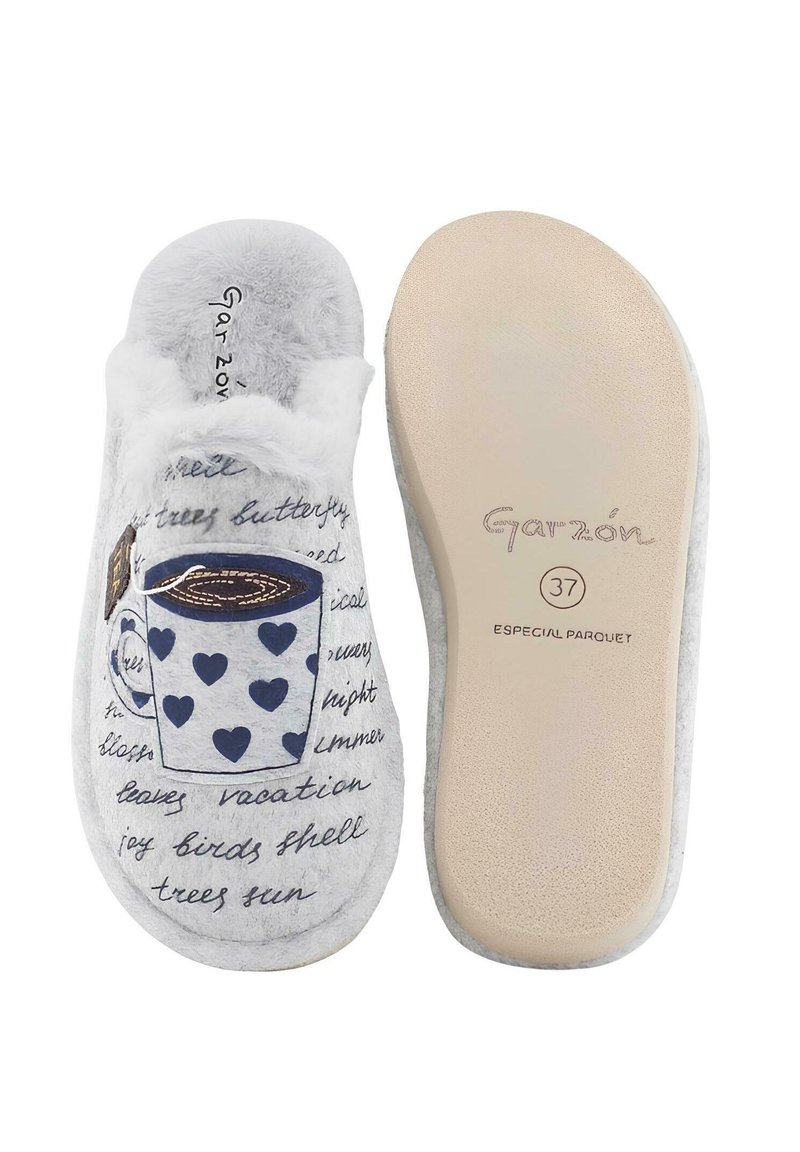 Garzón CASA TÉ Pantuflas gris claro