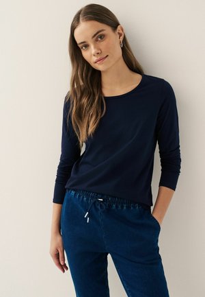 STANDARD - Tops ar garām piedurknēm - navy blue