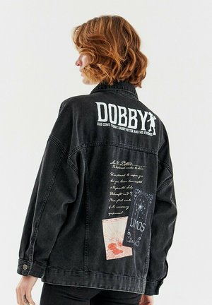 DOBBY - Denimová bunda - black