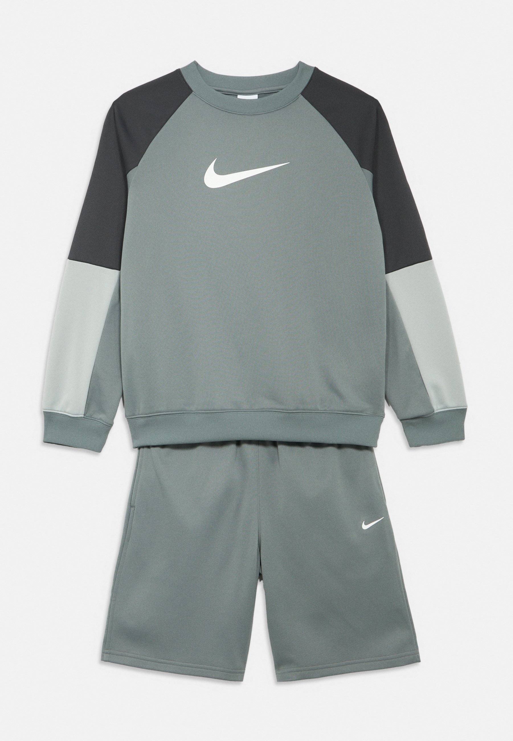 nike double swoosh grey