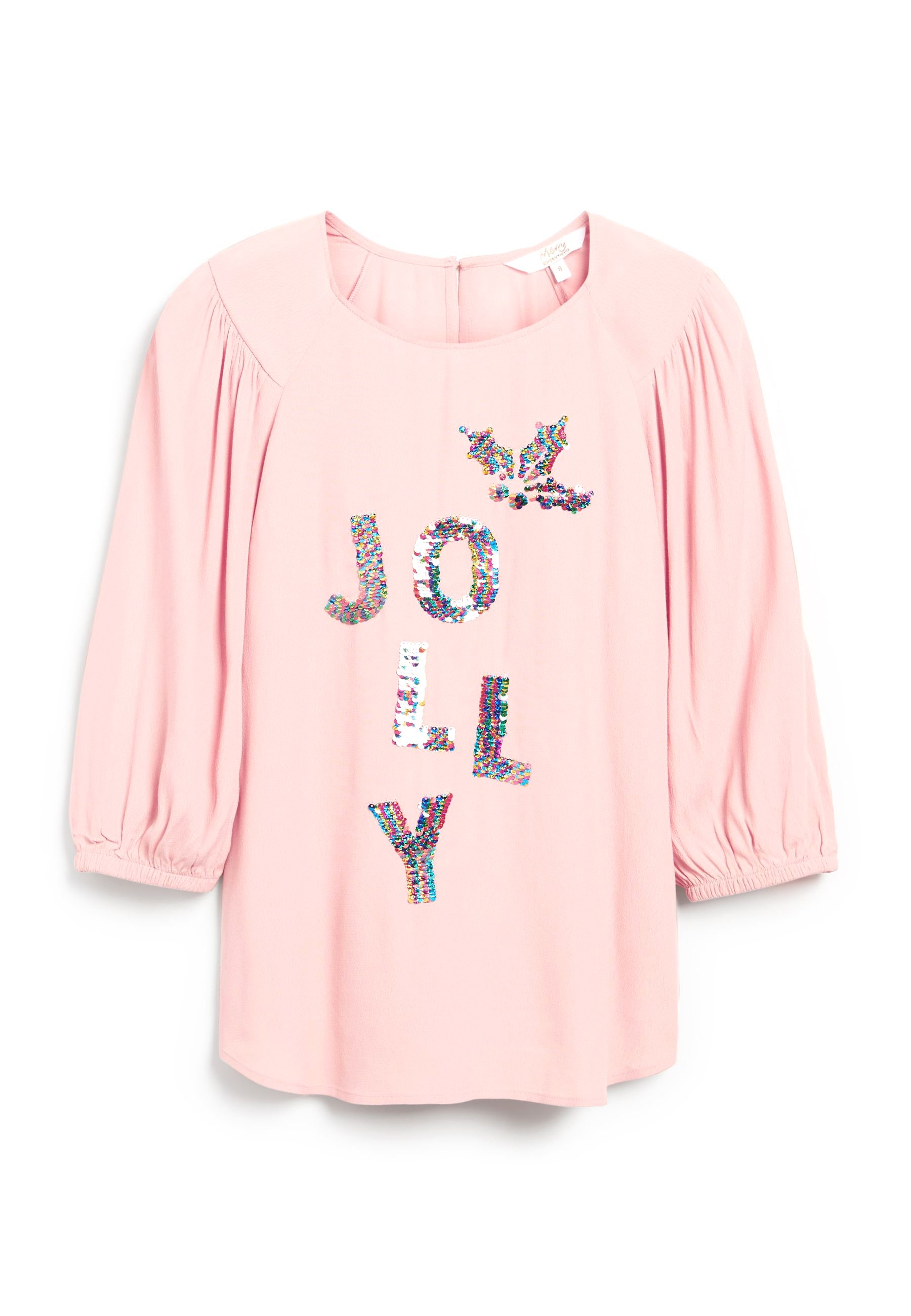 Haut Express Manches 3/4 - Taille XS - Rose Blush - Neuf Sans étiquettes - Modal, Span, Poly