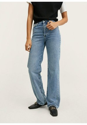 KAIA - Jeans straight leg - mittelblau