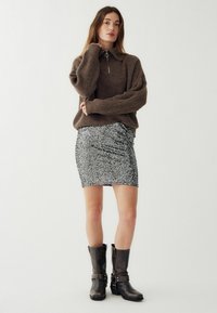 Noella A-vonalú szoknya - antique silver