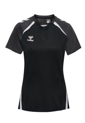 T-shirt print - black asphalt