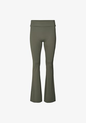 rethinkit studios, BUTTER SOFT FLARE TIGHTS ALL DAY - Παντελόνι - charcoal olive