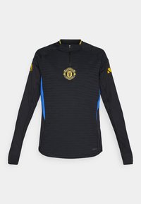 adidas Performance MANCHESTER UNITED 25/26 EUROPEAN PRO TRAINING TOP - Φανέλα τερματοφύλακα - black/blue/tribe yellow