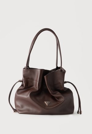 Guess, KARIMA DRAWSTRING TOTE - Tote bag - brown