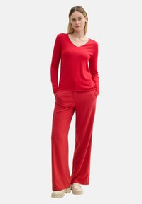 TOM TAILOR Strickpullover - crimson