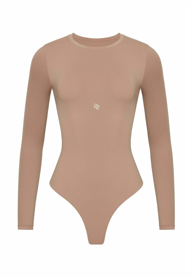 Body Costume Da Bagno Intero Donna &ndash; Senza Maniche, Taglio Alto, Tinta Unita, In Poliestere + Spandex