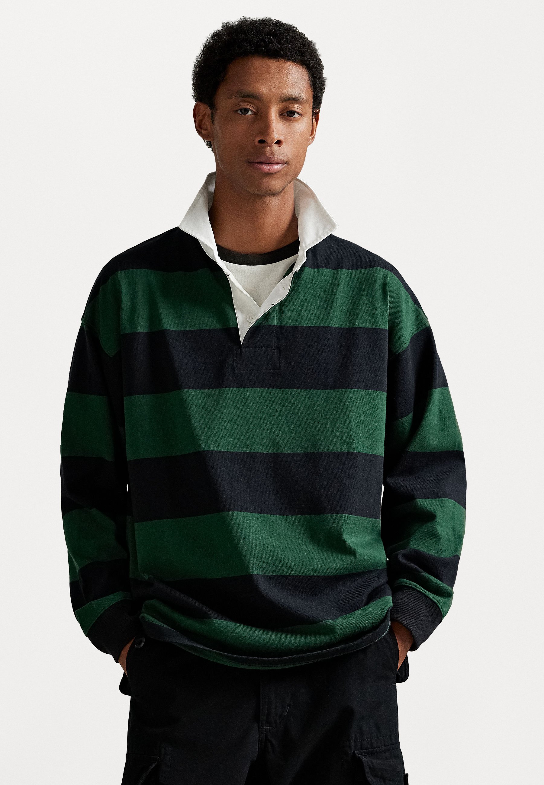 Polo Ralph Lauren BIG FIT STRIPED JERSEY RUGBY SHIRT - Poloshirt