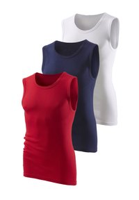 Unausgewählt, rot weiß marine