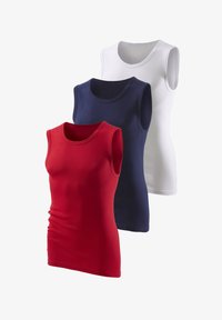 Unausgewählt, rot weiß marine