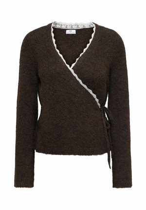 JDY, CARDIGAN JDYDINA CARDIGAN - Gilet - chocolate brown