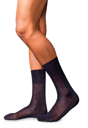 FALKE No. 4 Pure Silk Luxury Line - Chaussettes - dark blue