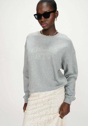 PULL À MESSAGE VALINO - Sweatshirt - gris