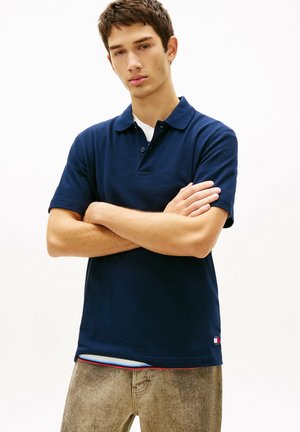 BADGE REGULAR FIT WAFFLE - Polo - dark blue