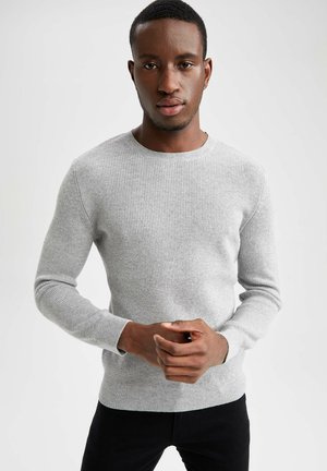 REGULAR FIT - Strickpullover - grey