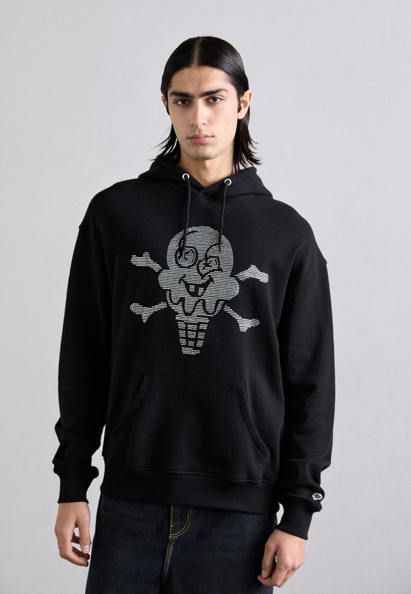 RHINESTONE CONES & BONES POPOVER HOOD - Hoodie