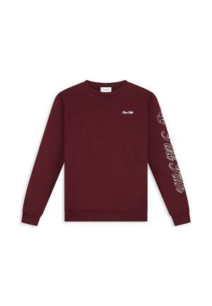 Pure Path, REGULAR FIT CREWNECK LS SWEATERS - Sweater - wine red