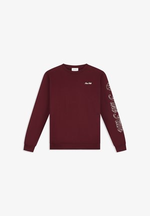 Pure Path, REGULAR FIT CREWNECK LS SWEATERS - Sweater - wine red