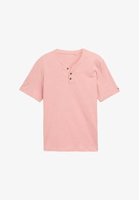 Valgt, hazy coral white fine stripe