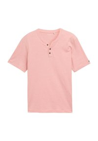 HENLEY - Navadna majica - hazy coral white fine stripe