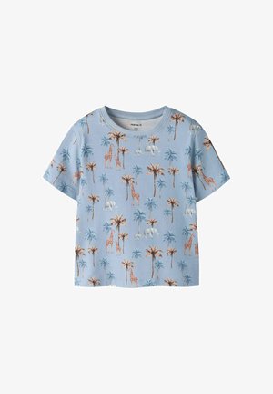 Name it, T-shirt con stampa - blue fog