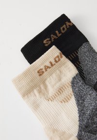 Salomon X ULTRA ACCESS QUARTER UNISEX 2 PACK - Sportsocken - bleached sand/black