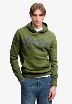 Superdry & Co, SUPERDRY VINTAGE SCRIPT HOODIE.. - Hoodie - vintage sage green