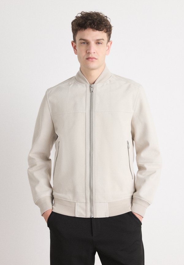 JOHICE - Leather jacket - light beige