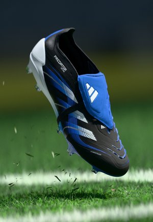 PREDATOR ELITE FOLD-OVER TONGUE FIRM GROUND FOOTBALL BOOTS - Nogometne kopačke za trdo podlago - core black/footwear white/glory blue