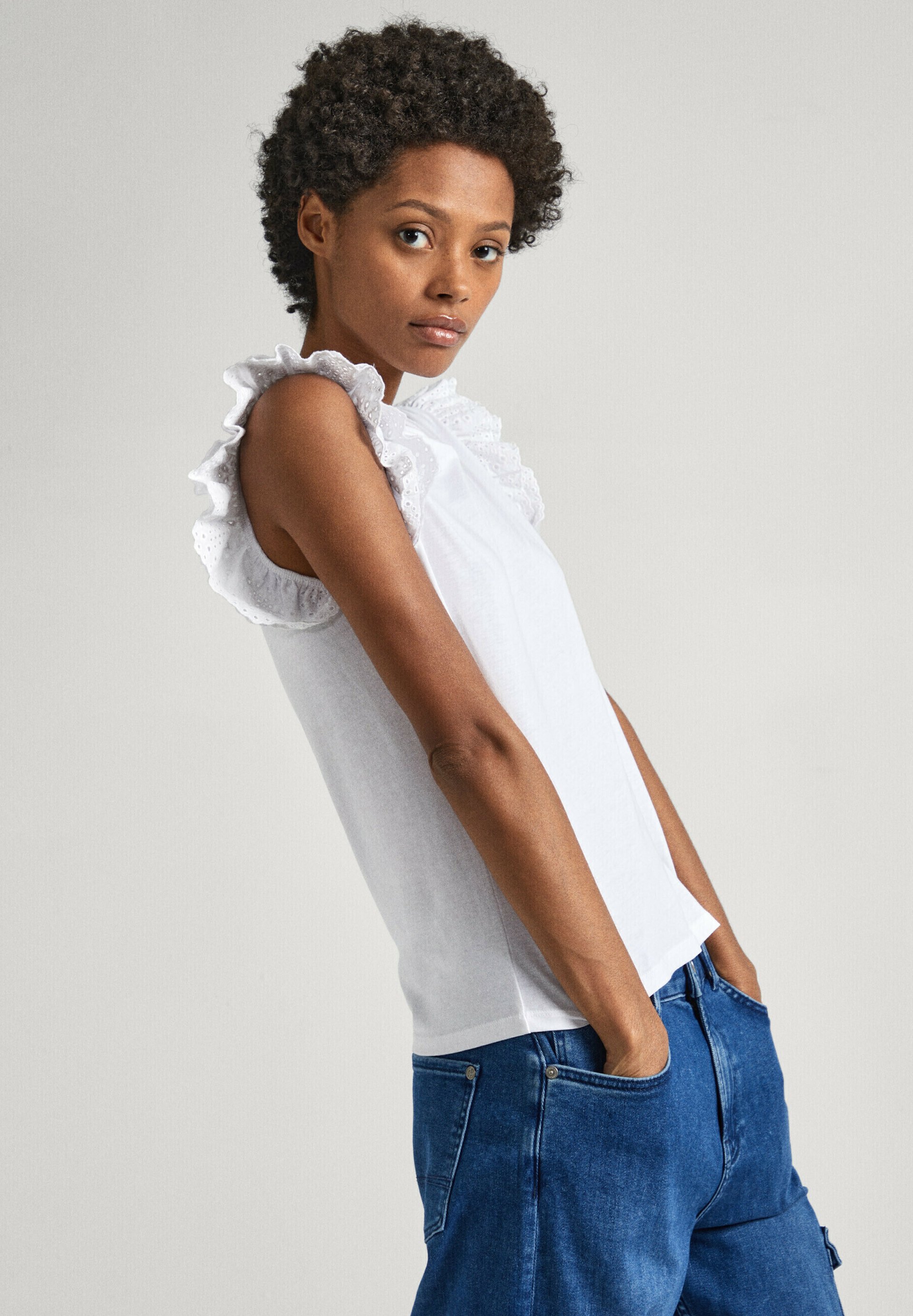 Pepe Jeans WALDO - T-shirt imprimé - white/blanc