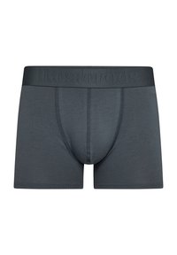 Graue Baumwoll-Boxershorts mit einem breiten Bund, der mit "Resteröds" geprägt ist, in einer eng anliegenden Form und sanften Stretch für Komfort.