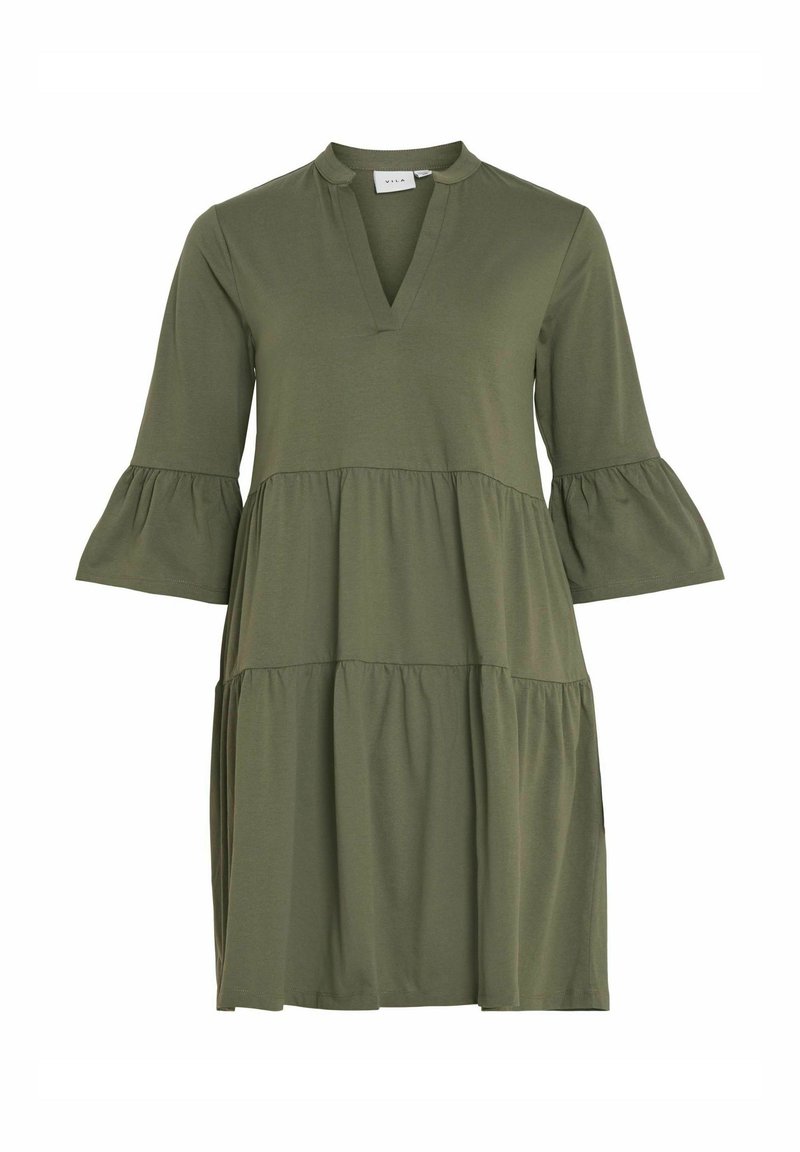 Vila Jerseyjurk olijfgroen gemêleerd Vila Jerseyjurk olijfgroen gemêleerd