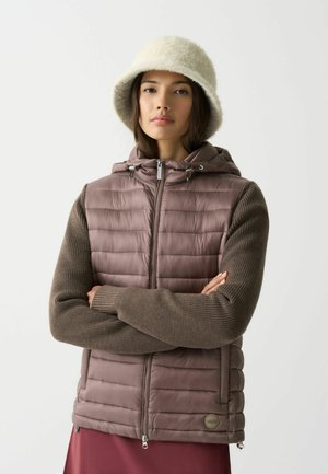 HOODED WITH  SLEEVES - Winterjacke - brown